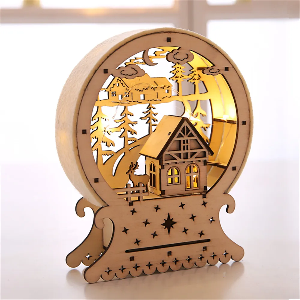 2020 новые рождественские украшения светодиодная подсветка домик для отеля бар