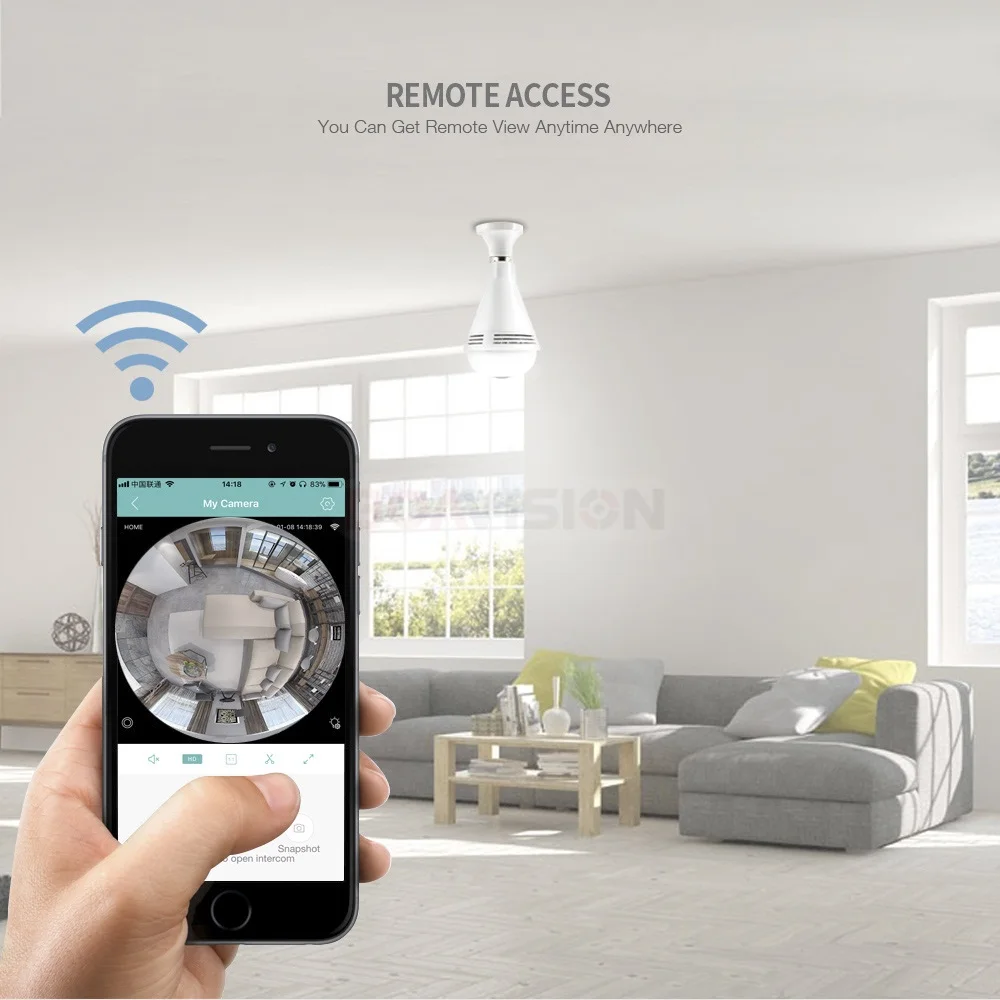 Bluetooth музыкальный динамик IP камера Wi Fi рыбий глаз 960P 360 градусов CCTV 3D VR Kamera 1.3MP мини