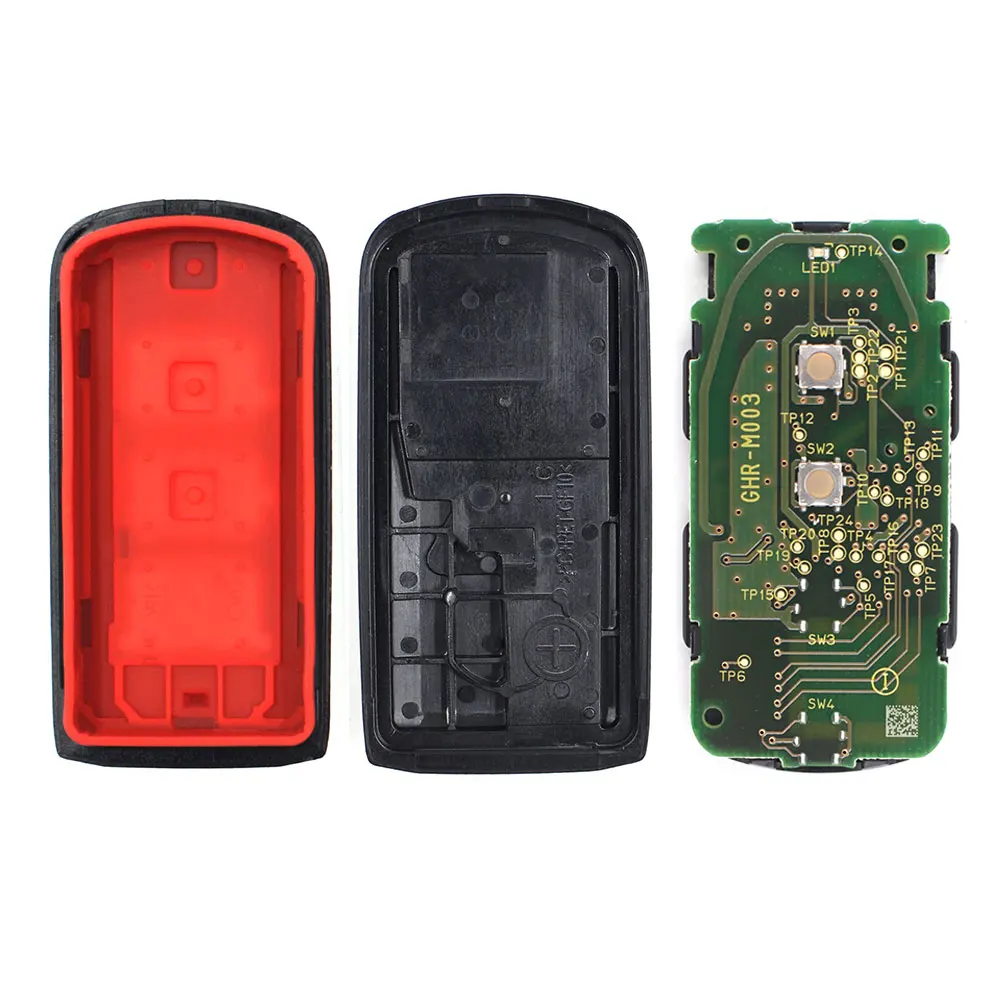 Запасной дистанционный ключ брелок от машины KEYECU 2 кнопки 433 МГц PCF7952 для Mitsubishi