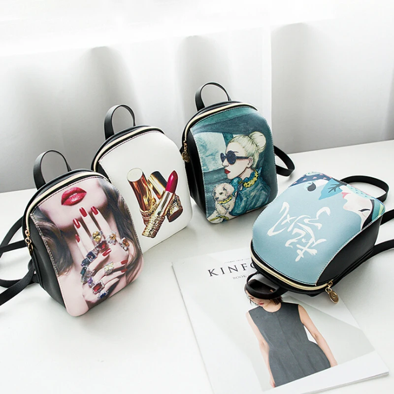 Рюкзак для женщин и девочек мини рюкзак с модным рисунком женская сумка ell hone