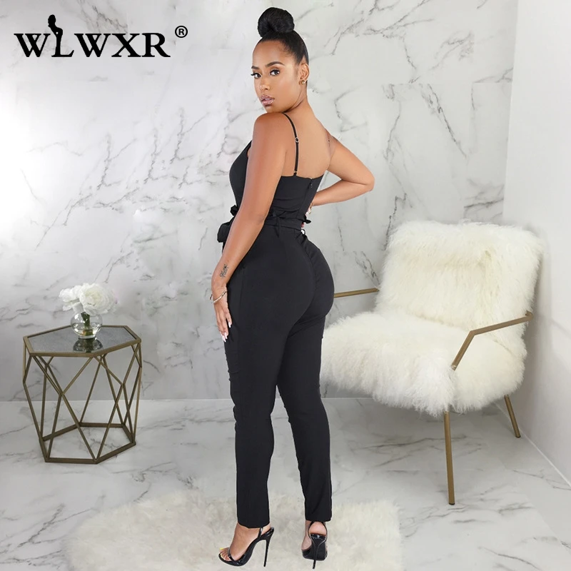 WLWXR Повседневное Bodycon Летний комбинезон для женщин игровая одежда бинты спинки Дамы волнующие Клубные Комбинезоны женские Комбинезоны