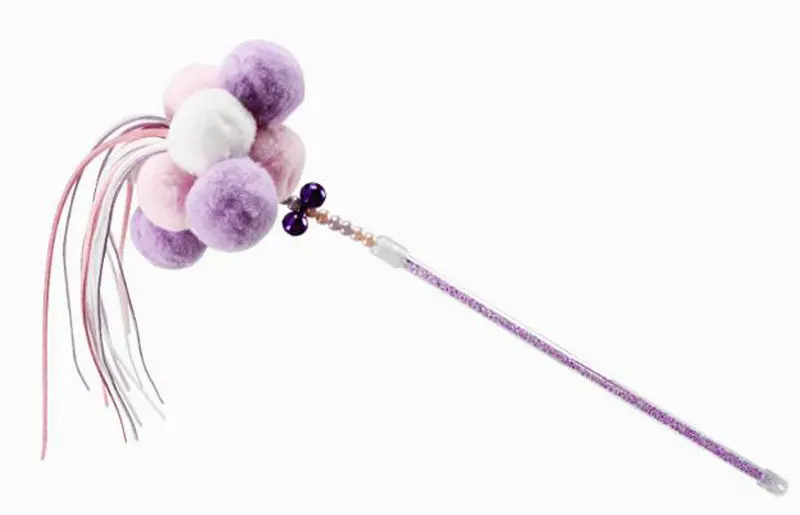 Manual Feather Ball Tassels Cat Bar Fighting Young Into Cats Pet Toys Fairy Playing Sticks | Дом и сад