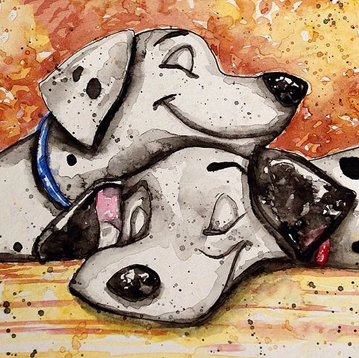 DIY Алмазная картина Милая пятнистая собака вышивка крестиком круглая и