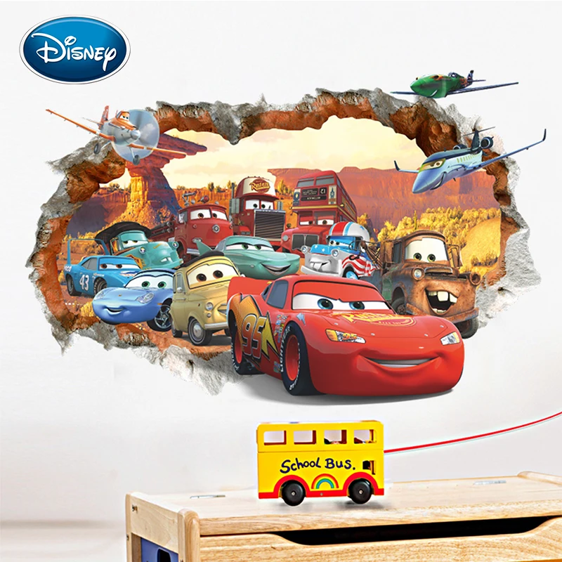 Новая наклейка Disney 3D Наклейка на стену автомобиль мобилизация фон съемные