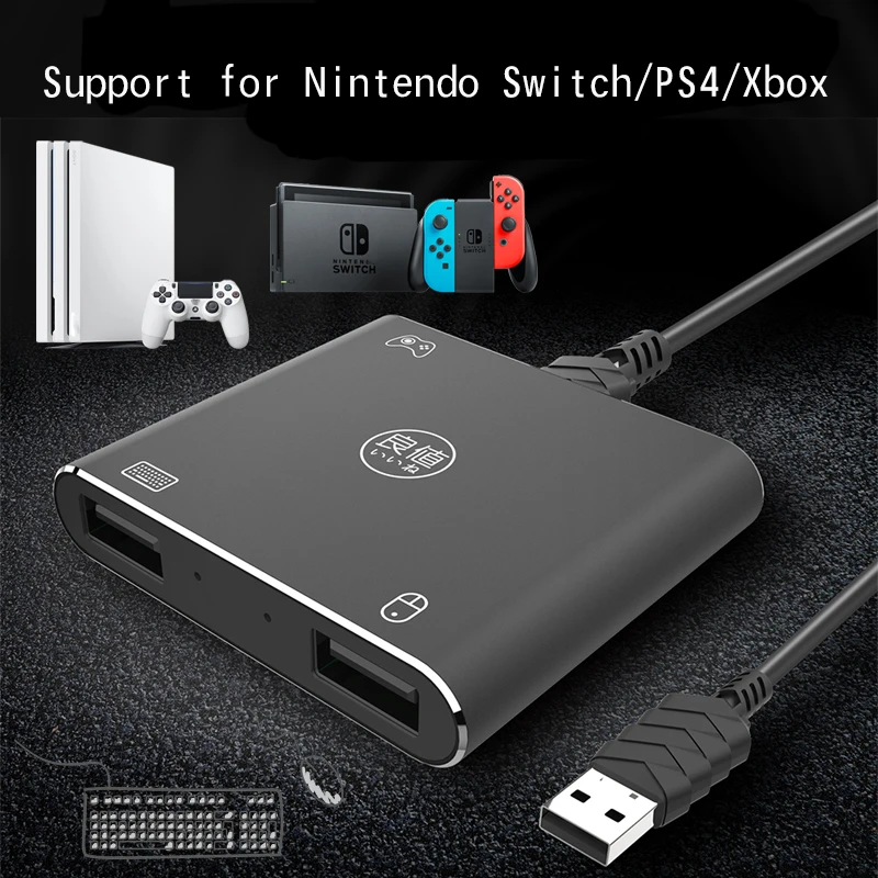 Для Nintendo S NS переключатель конвертер для Xbox One проводной переключатель клавиатуры и мыши для PS4 Pro Клавиатура конвертер адаптер конвертер USB концентратор