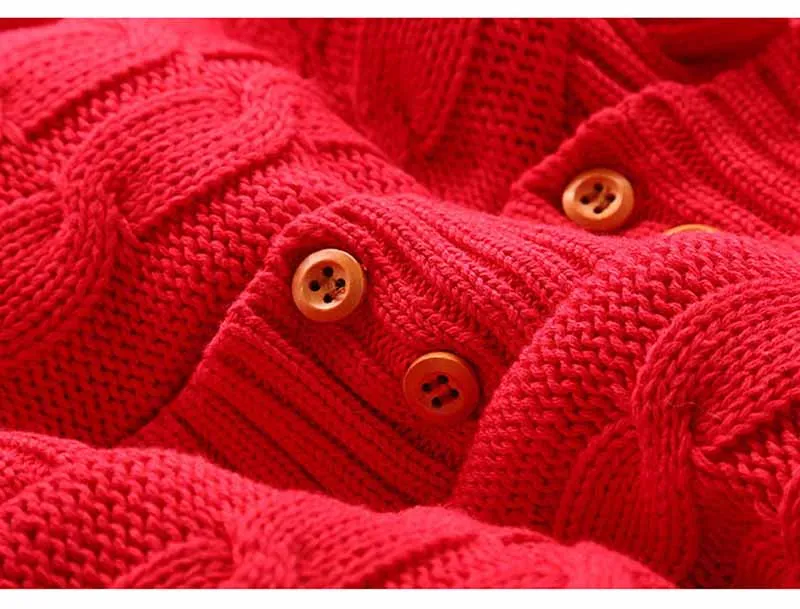 Зимний утепленный вязаный флисовый комбинезон с альпакой для новорожденных |