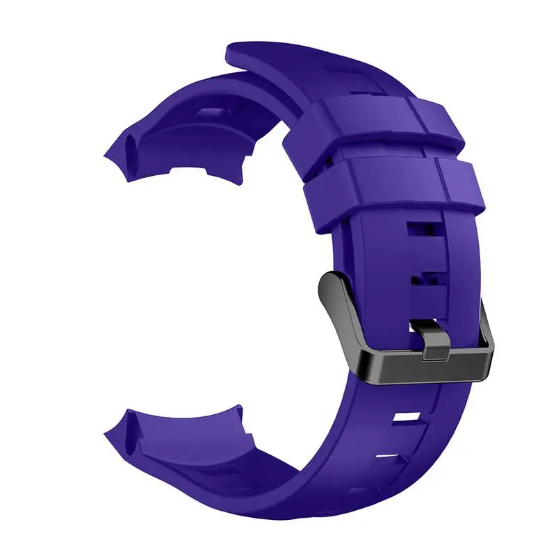 Purple Замена Смарт-часов Ремешок для SUUNTO AMBIT3 вертикальный/Траверс Альфа удобный водонепроницаемый прочный силиконовый модный ремешок - Цвет: Purple
