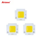 Светодиодная матрица COB 10 Вт 30 в, светодиодная лампа 10 Вт 27-30 в, светодиодная лампа точечного светильника, диодный массив для прожектора, белыйтеплый белый 5 шт.лот