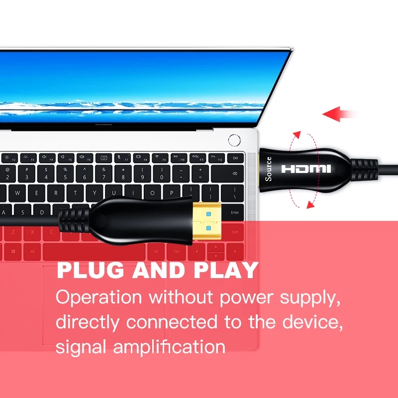 Lungfish волоконно оптический кабель HDMI 4k 60HZ 2 0 2.0a 2.0b для HD ТВ ноутбука PS3 компьютера
