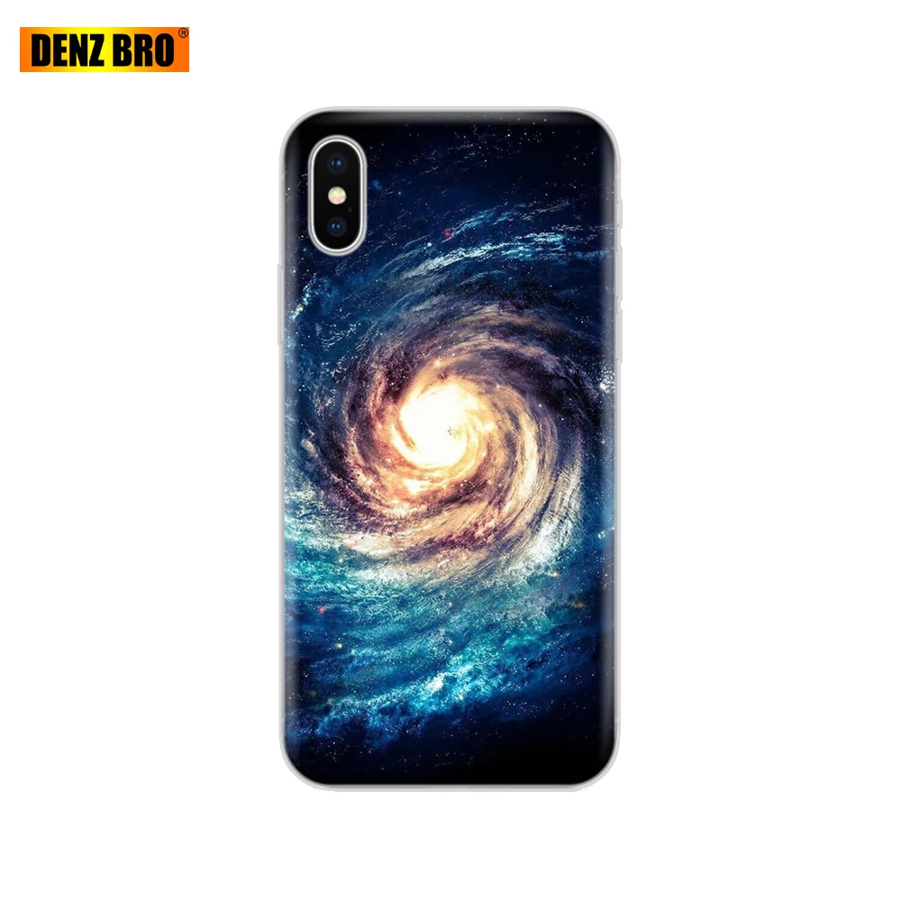 61835 Для iPhone 5 5S SE 6 6 S 7 8 Plus X 10 чехол для Capa iPhone 6 iPhone 6 S iPhone 5 силиконовый для galaxy Вселенная Небо красочный - Цвет: 61835