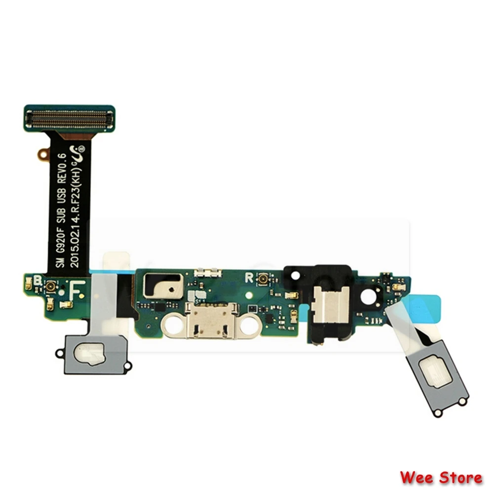 Оригинальный USB порт для зарядки Samsung Galaxy S6 G920F G920S G920K печатная плата зарядное