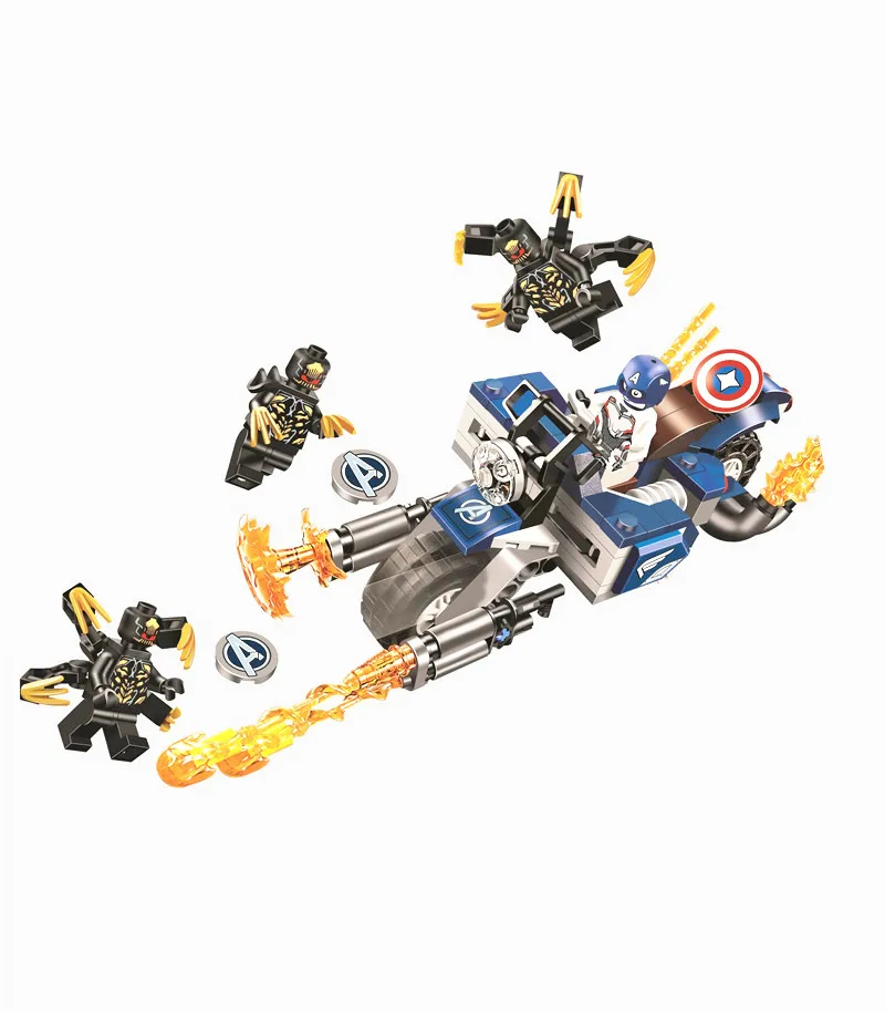 Новинка 2019 конструкторы Капитан Америка штурмовик Супер герои строительные