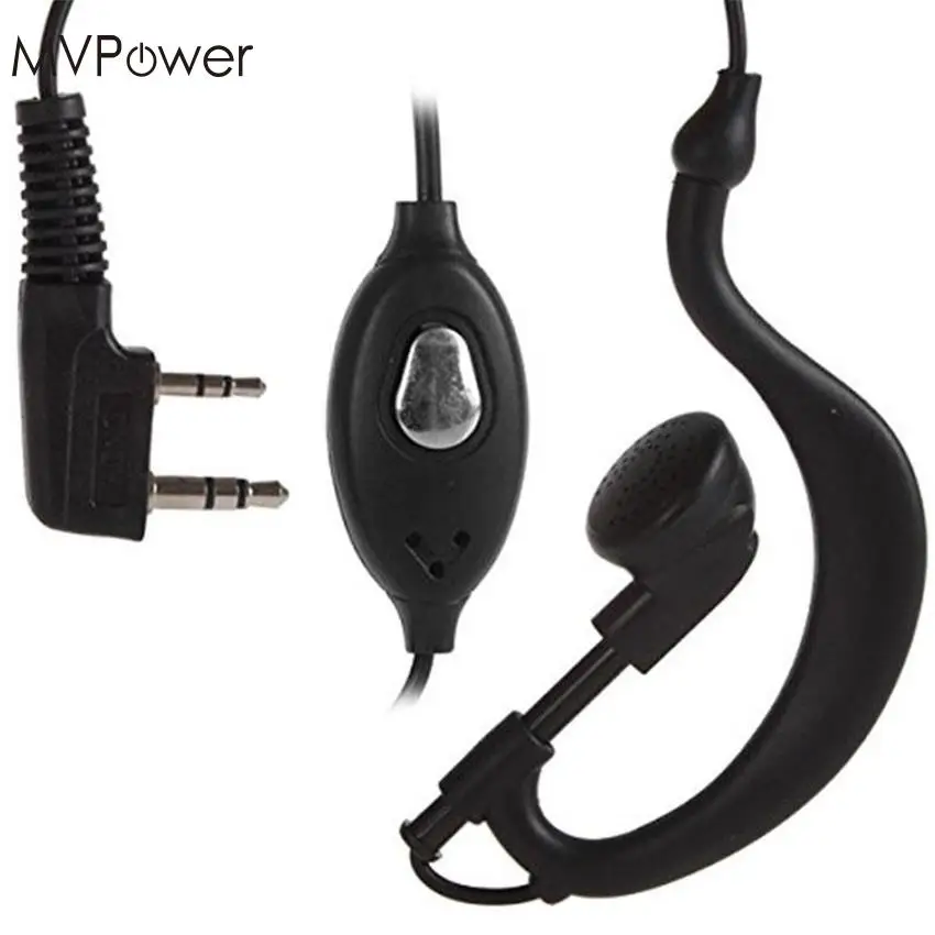MVpower для Baofeng UV-5R Plus BF-888S UV-82L GT-3 наушники гарнитура с микрофоном аксессуары типа K |