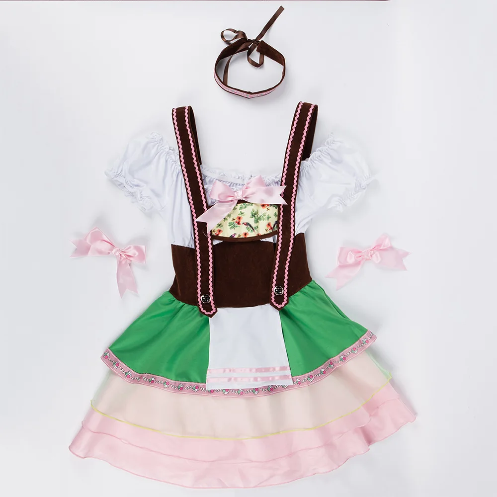 Женский костюм Bavarian Dirndl Октоберфест для девочек взрослых карнавал вечеринка