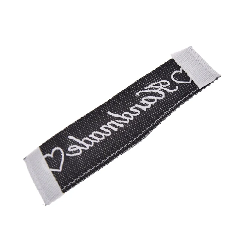 

50PCS/pack Letter Printed Handmade Polyester Garment For Labels DIY Craft Sewing On Bag Shoes Decoration Tags