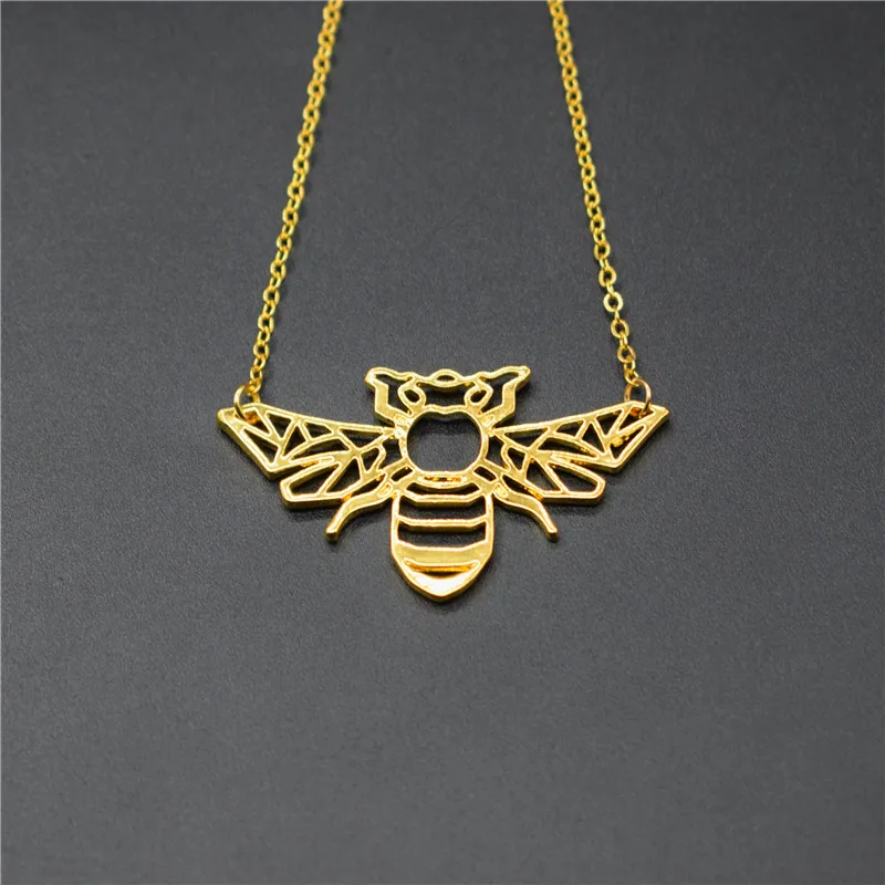 Ожерелье Elfin с Пчелой оригами Шарм в виде жука Женское и мужское Подарочное