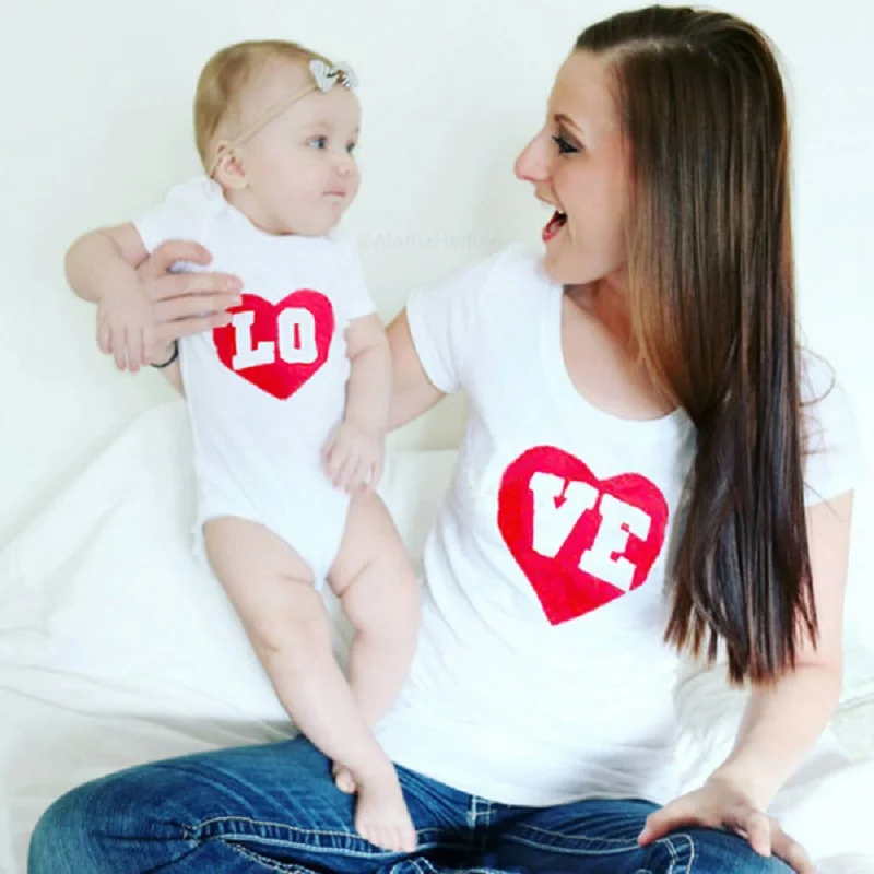 Одежда для мамы и дочки подходящая детская футболка рубашки лучших друзей