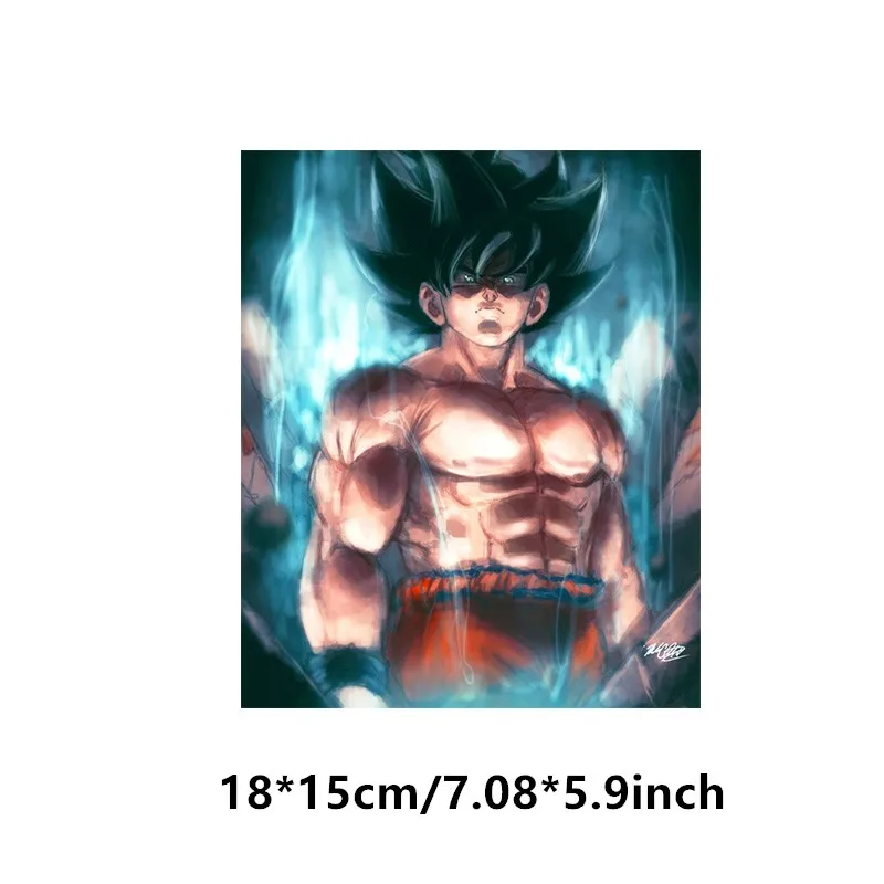 Picture 40 Капитан панда Saiyan патчи железо на теплопередачи печати стираемые наклейки патч для одежды футболки - Цвет: Picture 40