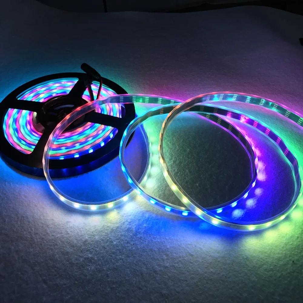 WS2815 dc12в Адресуемая полноцветная RGB 5050 светодиодный лента 60 Светодиодный s/m5 м