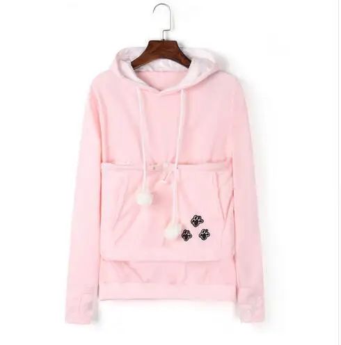 pink Толстовка с капюшоном для кошек; повседневная одежда для домашних животных; унисекс; толстовка с капюшоном с карманом для кошек; свитер с капюшоном; рубашки с кошками; Повседневная Толстовка с капюшоном; свитер; рубашки для взрослых - Цвет: pink