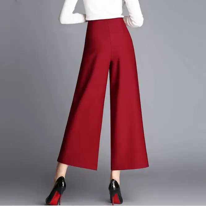 Фото Spring and autumn high waist culottes pants winter fashion wide-leg bigfoot wide leg ankle length trousers Женская одежда Spring and autumn high waist culottes pants winter fashion wide-leg bigfoot wide leg ankle length trousers Женская одежда