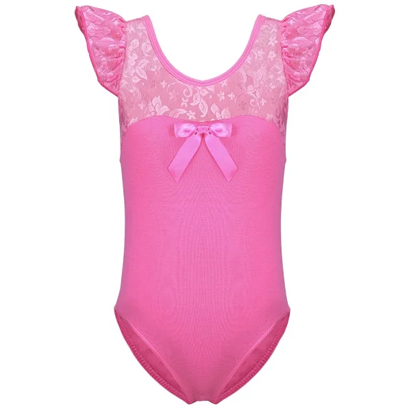 B133 HotPink BAOHULU, фиолетовое трико для девочек, балетное платье Детская Одежда для танцев, костюмы, балетные трико для девочек, боди для балерины - Цвет: B133 HotPink