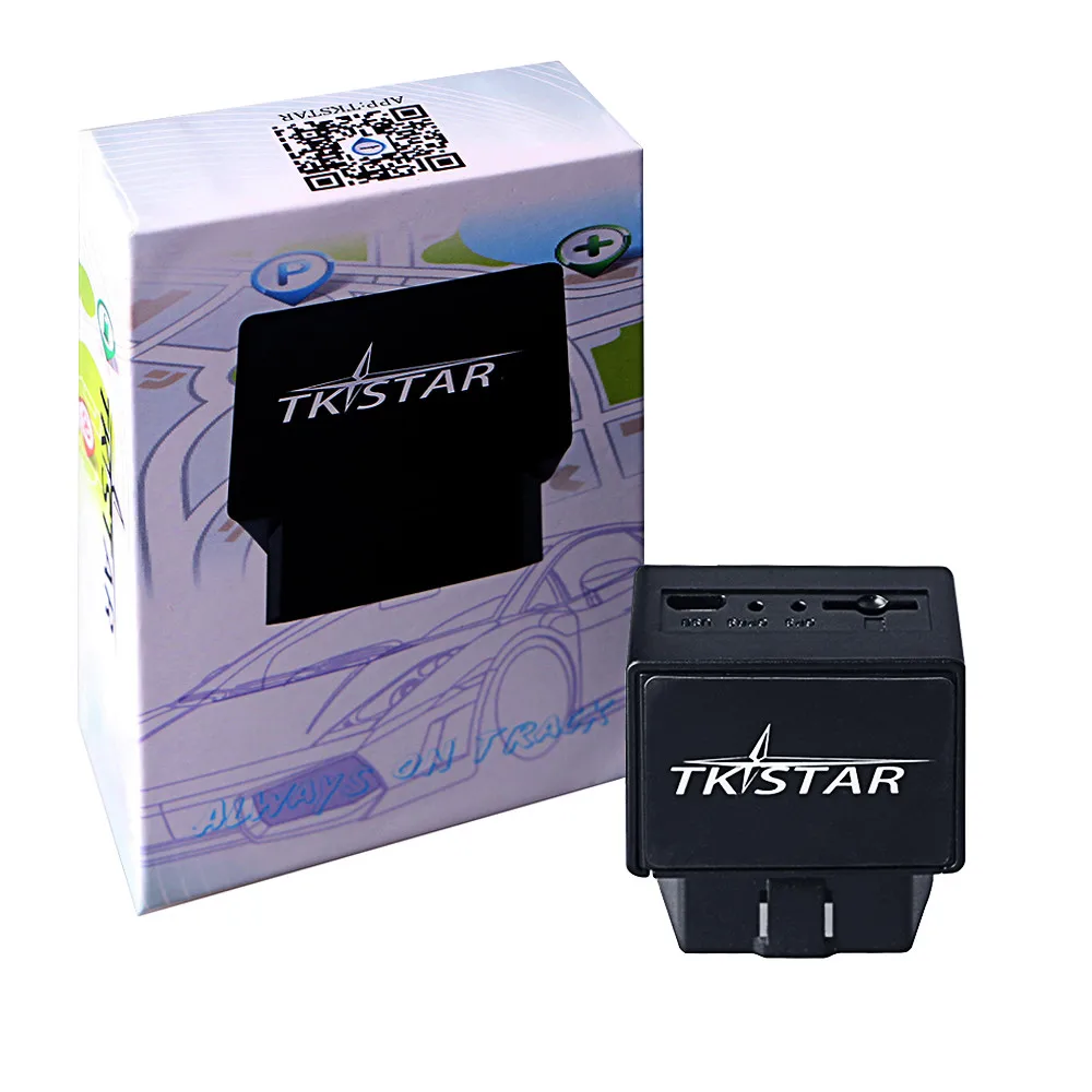 OBD gps трекер автомобильный трекер устройство слежения TKSTAR TK816 LBS gps локатор Geofence история трек пожизненная веб-приложение - Цвет: Tracker with Box