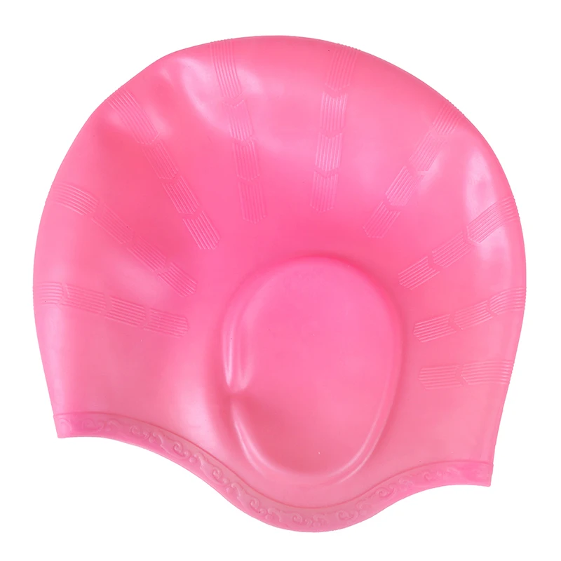 Новые силиконовые водонепроницаемые шапочки для купания защита ушей длинные