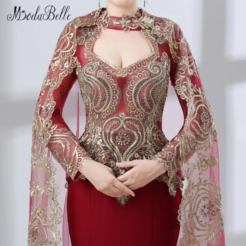 Modabelle мусульманское женское вечернее платье накидка с длинным рукавом Caftan Marocaine