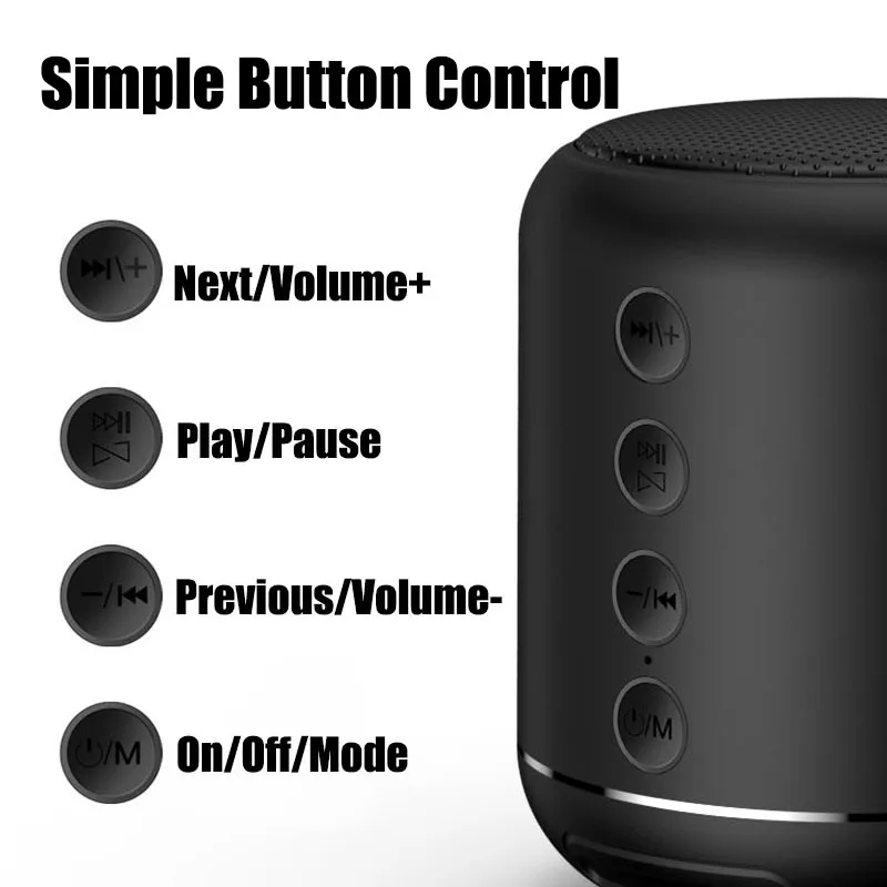 Мини портативные беспроводные колонки Bluetooth Колонка бас стерео сабвуфер Handsfree TF