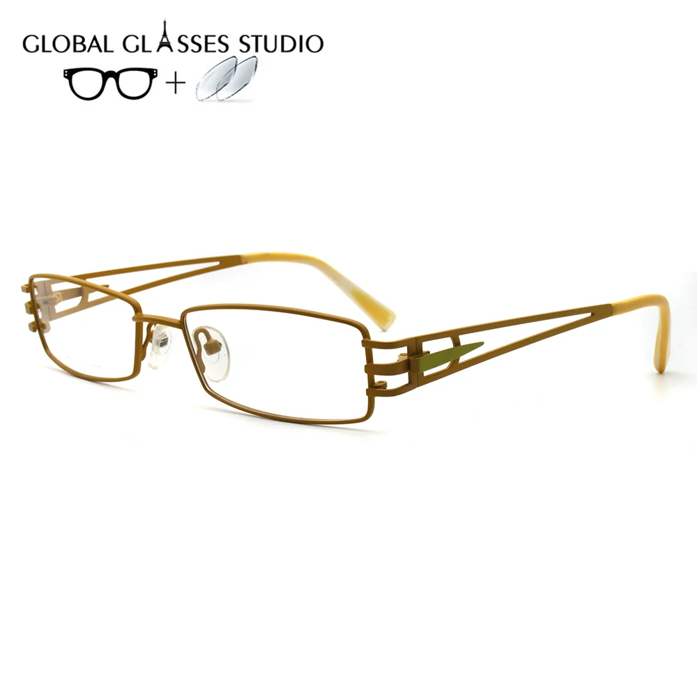 

lX-G14093 Women Metal Glasses Frame Eyewear Eyeglasses Reading Myopia Prescription Lens 1.56 Index