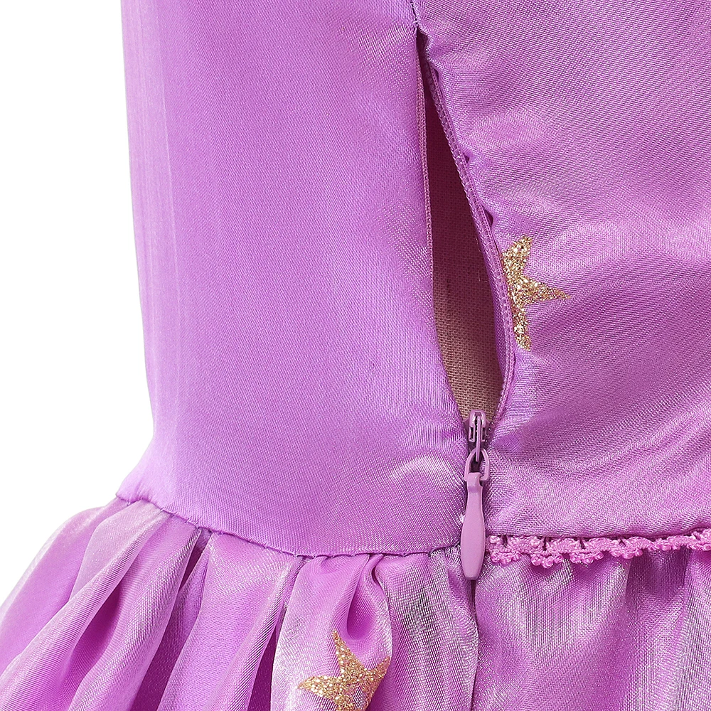 Little Girl Princess Rapanzel Dress Children Ribbons Puff Sleeve Novelty Ball Gown Kids Birthday Party Halloween Cosplay Costume | Детская