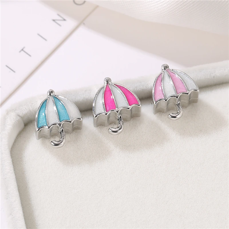 Free Shipping Original Silver Plated Bead Charm Vintage Umbrella Beads Fit Bracelets Women DIY Jewelry Making | Украшения и