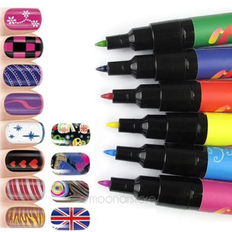 Новый 1 шт. ногтей Книги по искусству аксессуары Дизайн Живопись Рисунок пером