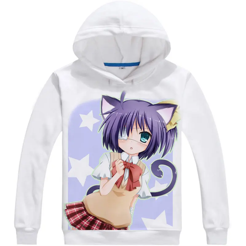 Толстовка с капюшоном Love Chunibyo & Other Delusions аниме таканаши Рикка косплей белые