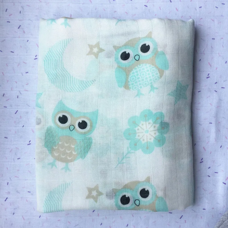 Детское одеяло из бамбукового муслина Хлопковое полотенце с морским дизайном