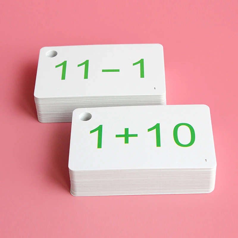 Набор обучающих игр Монтессори с цифрой 123 Обучающие флеш карты для детей подарок