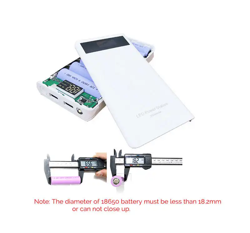Высокое качество Bakeey Q C 3,0 Тип C 7x18650 батарея двойной USB DIY Внешний Аккумулятор Чехол комплект коробка для смартфона