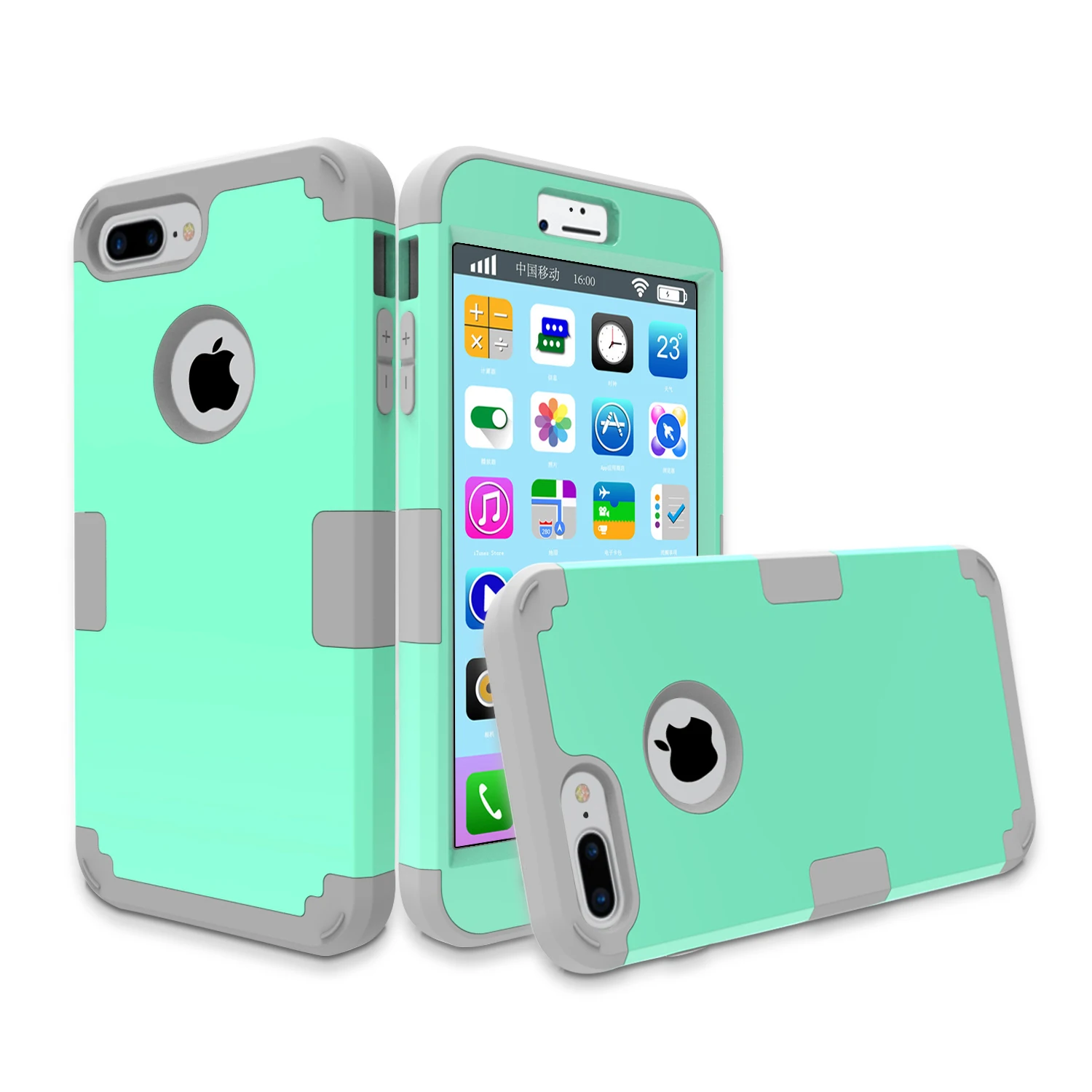 For iphone7 / plus armor case Hybrid Hard &amp Silicone Shock Proof cell Phone Case iPhone 7/ 7 Plus Shell Cover Multi-colors |