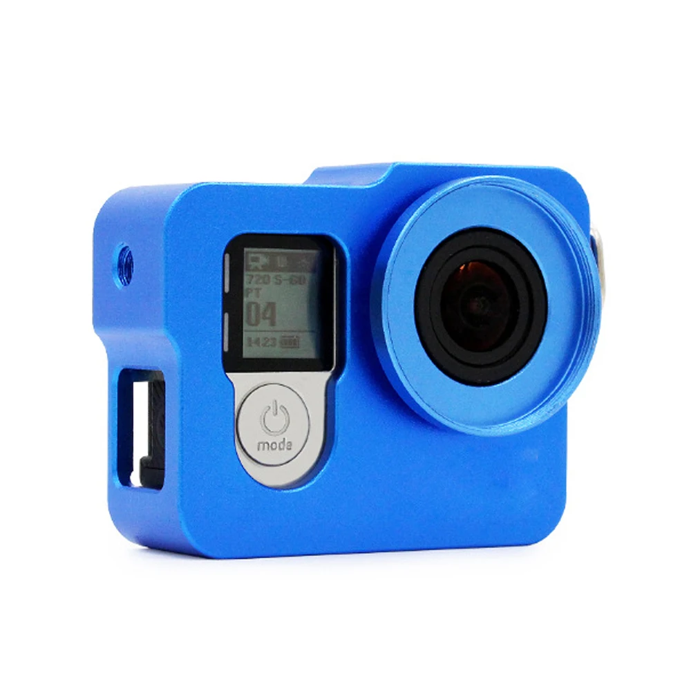 Для GoPro алюминиевый корпус рамка защитный корпус чехол с УФ-фильтром крышка объектива для Gopro Hero 4 Спорт Экшн камеры аксессуары