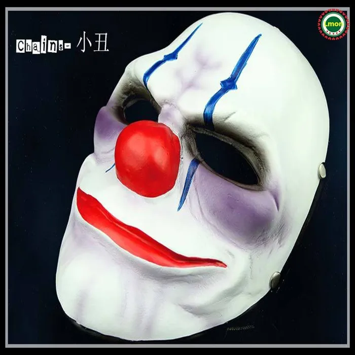 Новый Payday 2 Джокер цепи Смола Маска бензопила клоун Страшный Airsoft маски Косплэй