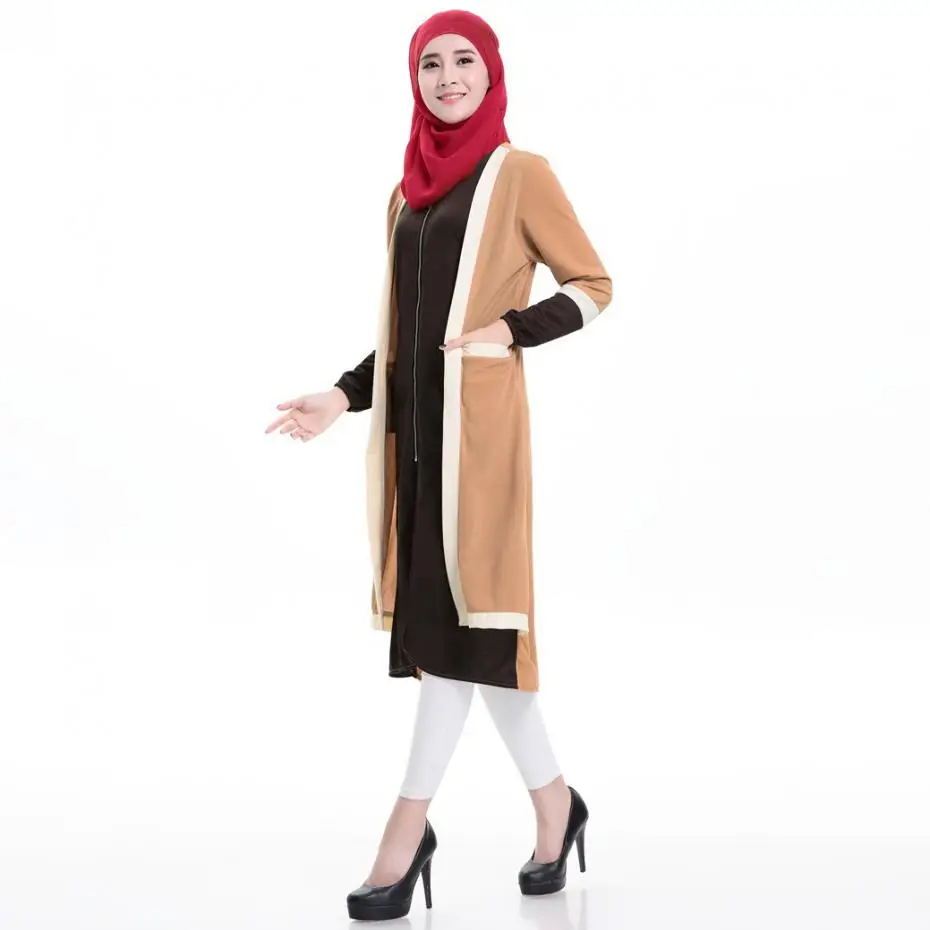 Hot! Long Sleeve Muslim Dresses Loose Vestido Feminino Casual O-neck New Arrival 2017 Women Clothing Linen Dress In Ethnic Style | Женская