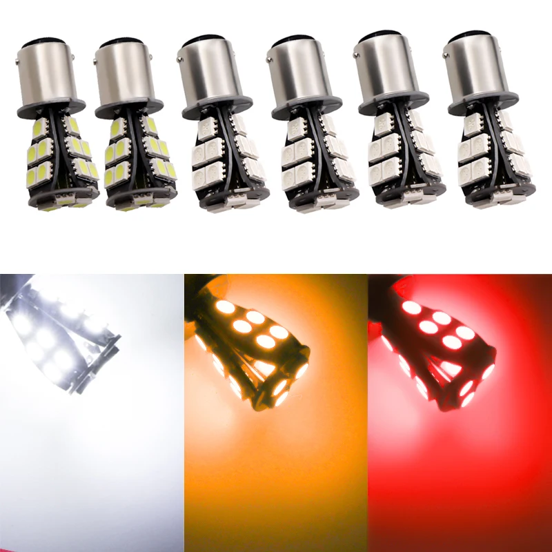 2 шт. 1156 BAU15S 18 SMD Янтарный Желтый CANBUS OBC без ошибок py21w светодиодный светильник для