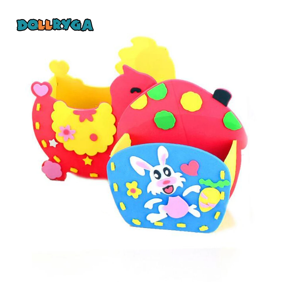 DOLLRYGA 12 компл./лот DIY EVA сумка в форме ожерелья Jouet Enfant искусства и малыш ремесло