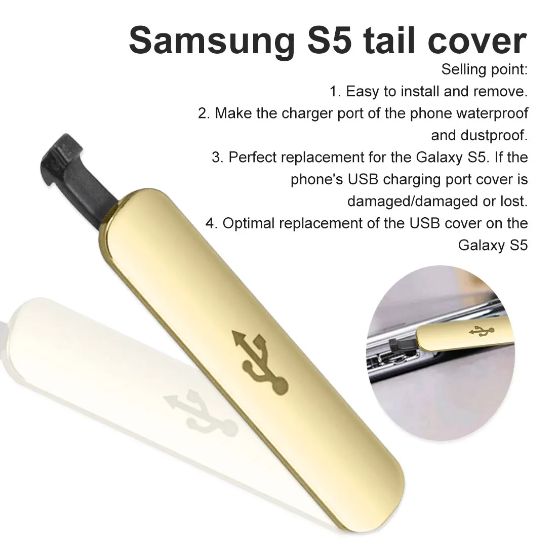 Для samsung Galaxy S5 Пылезащитная заглушка Замена USB порт для зарядки откидная Крышка Заглушка для мобильного телефона