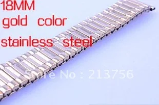 Wholesale 20pcs/lot 18mm stainless steel gold color  Watch Bands-Top quality--WB1803