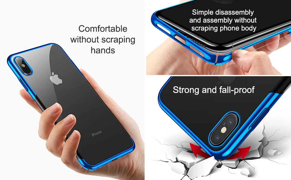 Baseus для iPhone X Xs роскошное покрытие для чехла жесткий пластиковый чехол для телефона для iPhone Xs XR XS Max ультратонкий задний Чехол для телефона