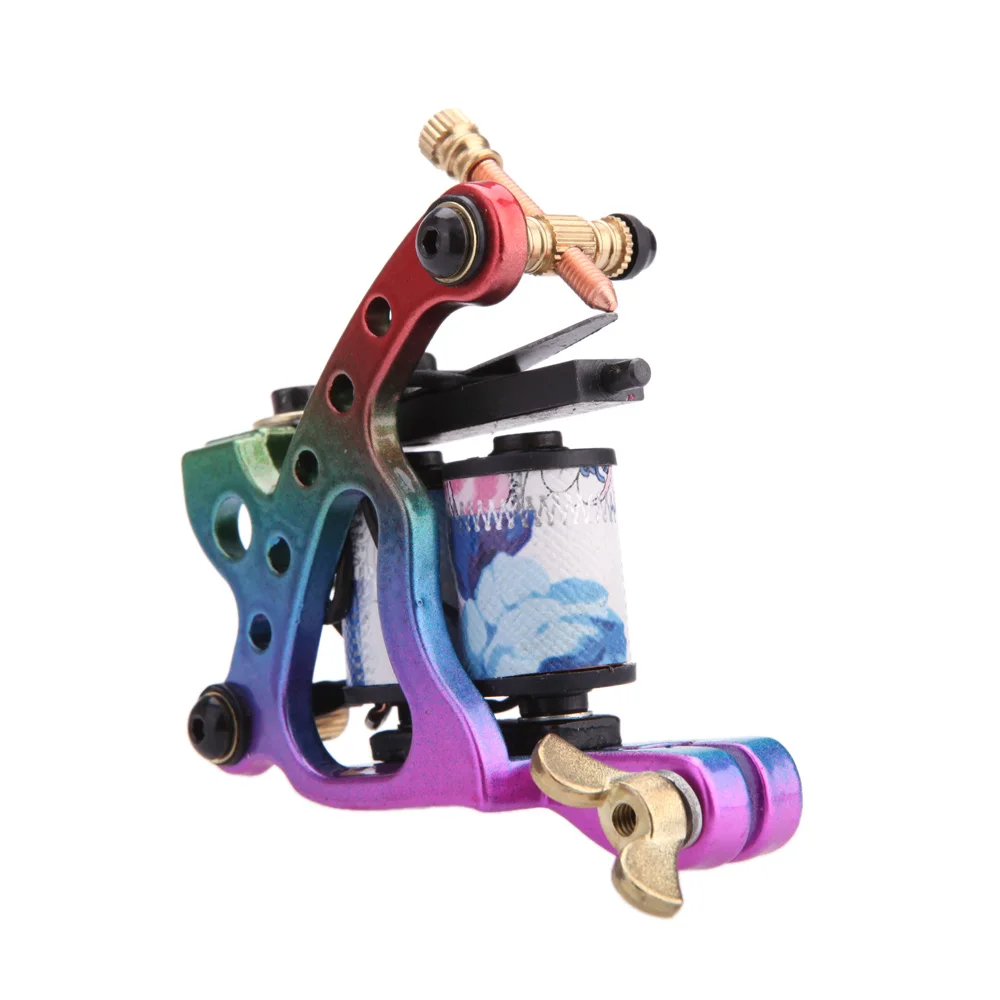 Разноцветная высококлассная машинка для татуировок из низкоуглеродистой стали 2