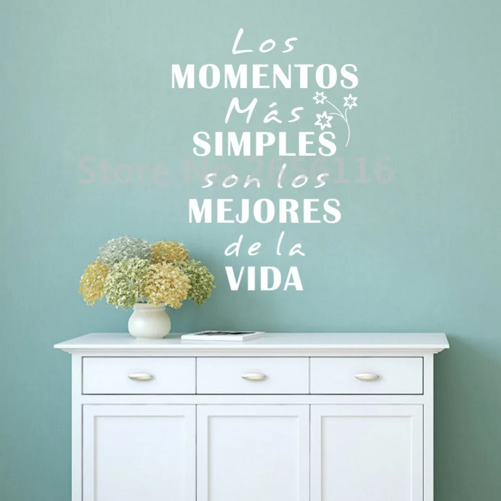 Испанские наклейки Роспись стен цитатами рождественские простые виниловые на