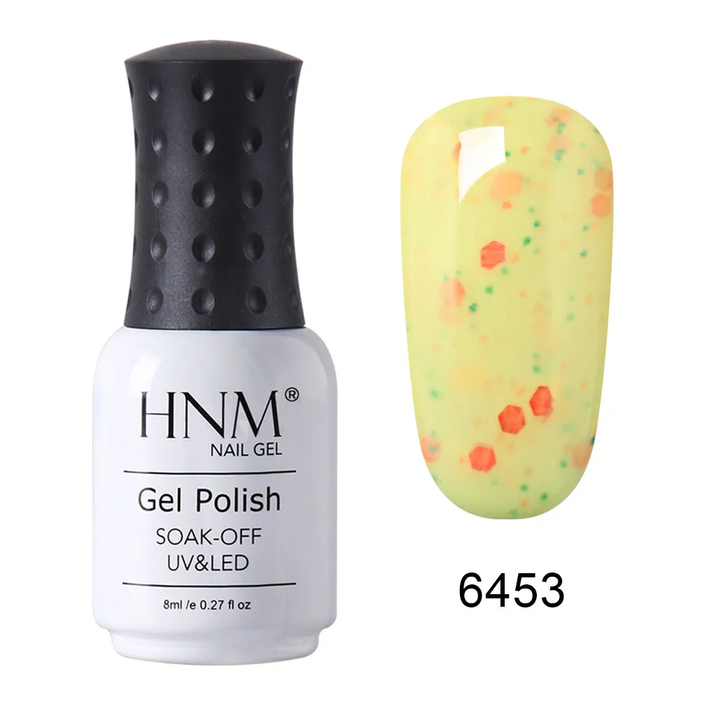HNM 8 мл UV светодиодный молочный сыр гранулы ногтей карамельный цвет Soak Off
